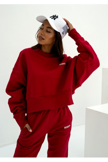 Shore - Cherry red sweatshirt 2