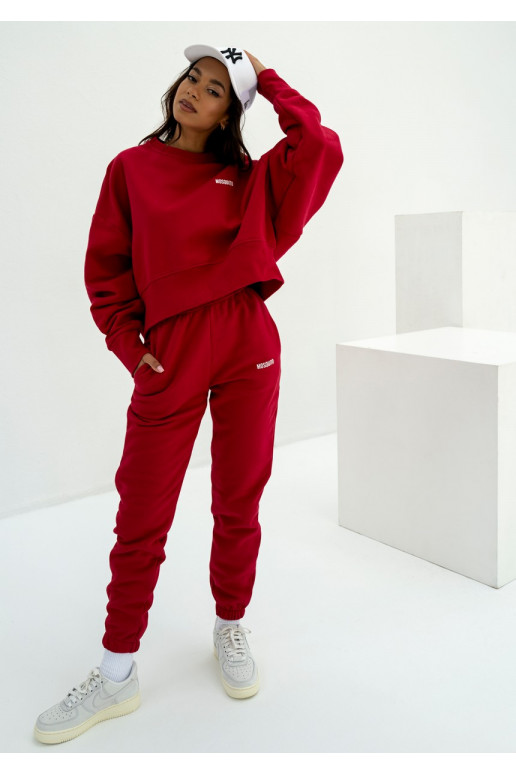 Pure - Cherry red sweatpants