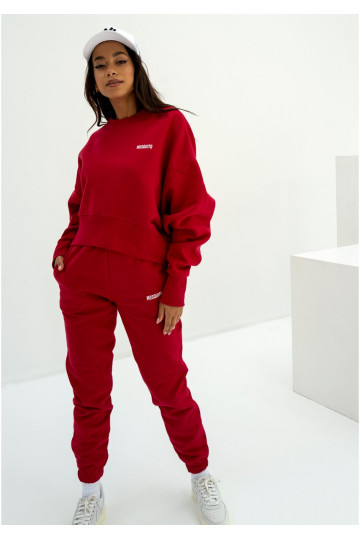 Pure -  Cherry red sweatpants 2