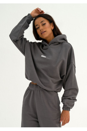 Icon - Dark stone grey hoodie 2