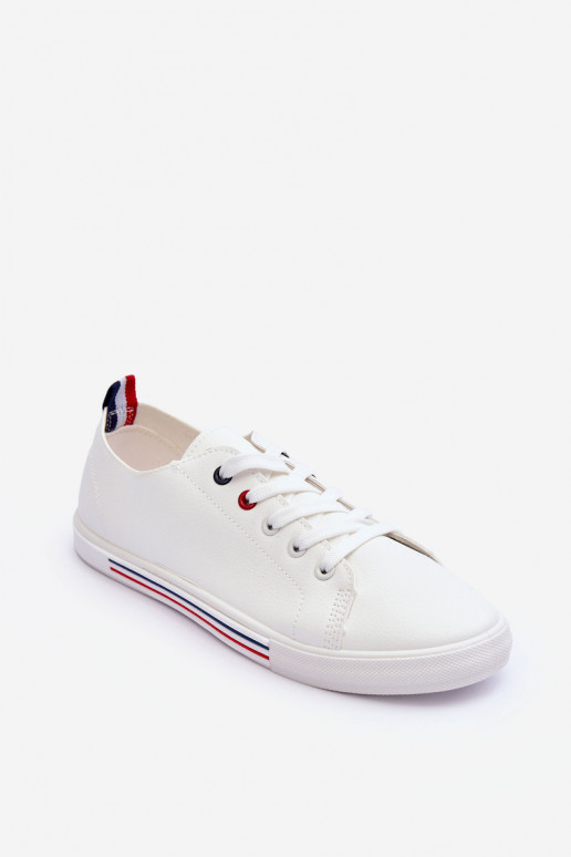 Women's Leather Sports Shoes White Mossaia