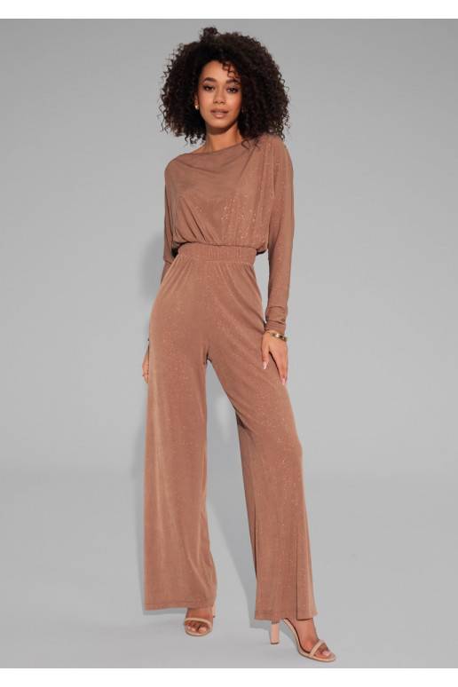Lenes - shiny brown jumpsuit Lenes - shiny brown jumpsuit