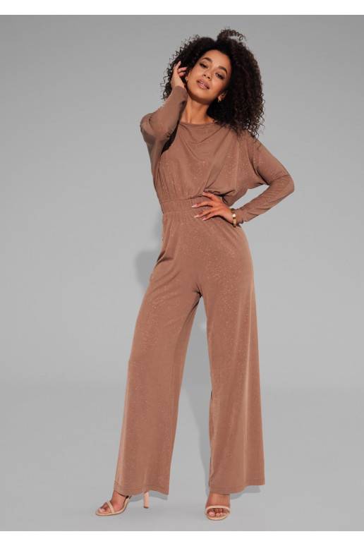 Lenes - shiny brown jumpsuit Lenes - shiny brown jumpsuit