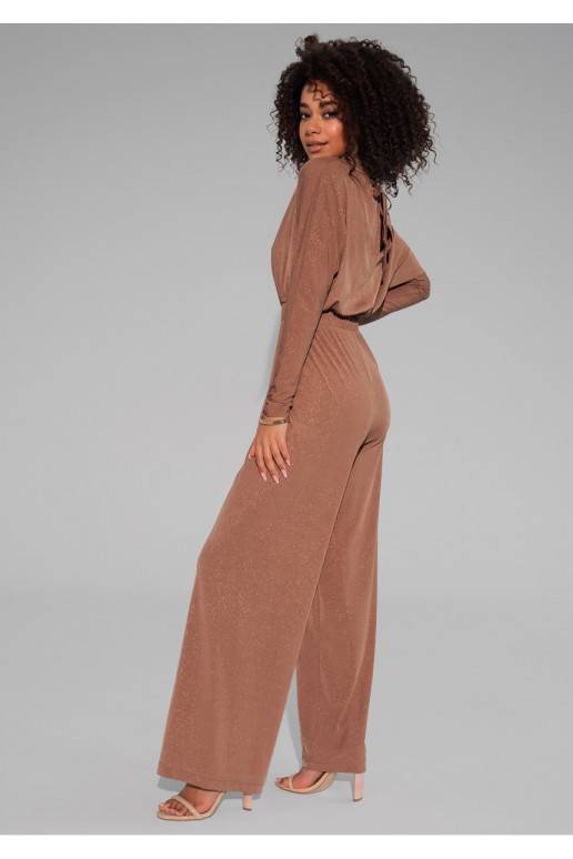 Lenes - shiny brown jumpsuit Lenes - shiny brown jumpsuit