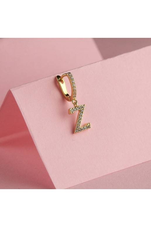 Stylish stainless steel earrings  letter KST1683Z