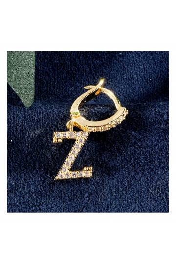 Stylish stainless steel earrings  letter KST1683Z 2