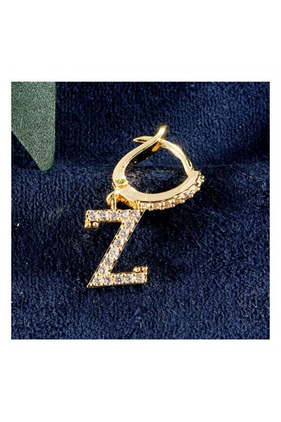 Stylish stainless steel earrings  letter KST1683Z