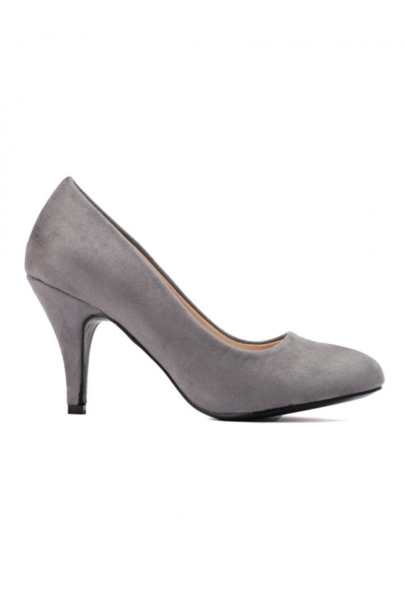 The classic model of suede High heels  Shelovet gray