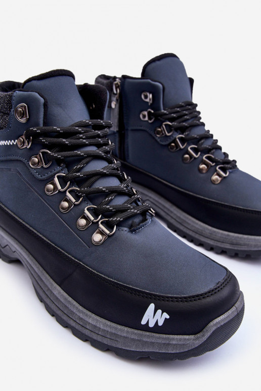 Men's Insulated Trekking Shoes Navy Blue Westtide Men's Insulated Trekking Shoes Navy Blue Westtide