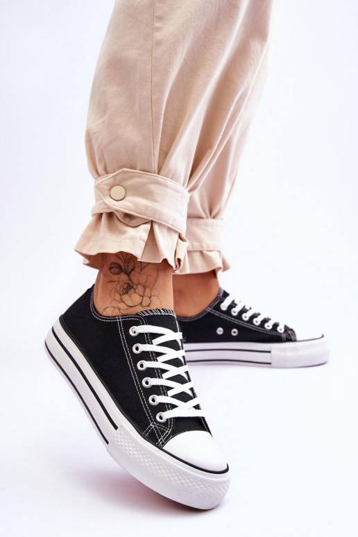 Women's Sneakers On A Chunky Platform Black Ember