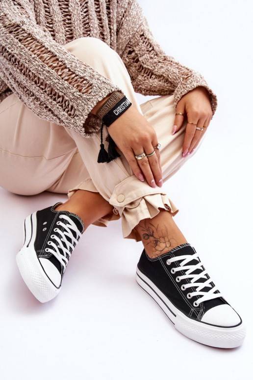 Women's Sneakers On A Chunky Platform Black Ember