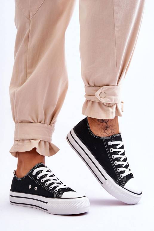 Women's Sneakers On A Chunky Platform Black Ember