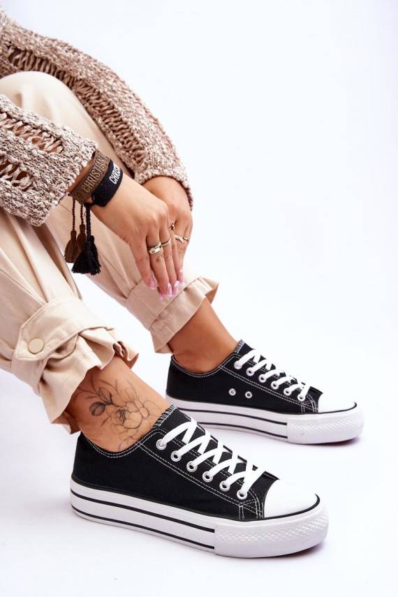 Women's Sneakers On A Chunky Platform Black Ember