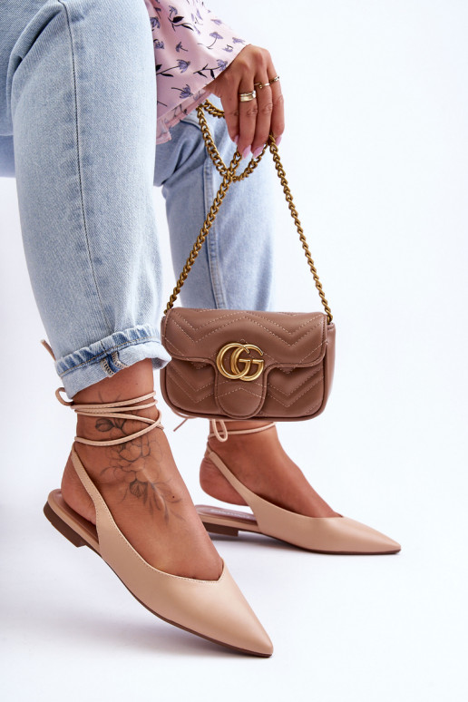 Women's Lace Ballet Flats Nude Lilly Ann Women's Lace Ballet Flats Nude Lilly Ann