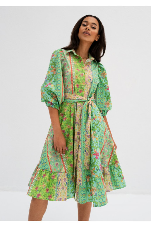 Birdie - midi dress with 3/4 sleeves... Birdie - midi dress with 3/4 sleeves...