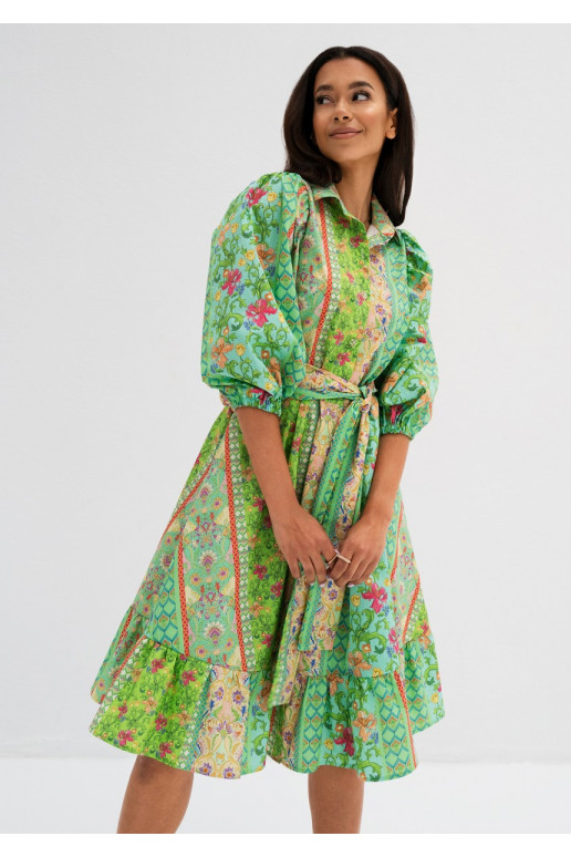 Birdie - midi dress with 3/4 sleeves... Birdie - midi dress with 3/4 sleeves...
