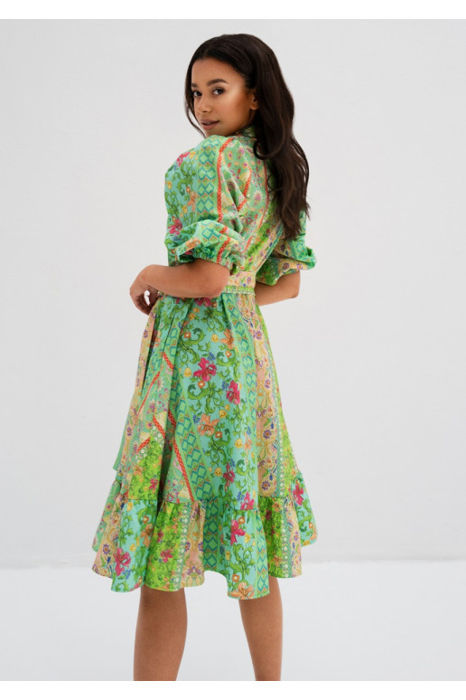 Birdie - midi dress with 3/4 sleeves... Birdie - midi dress with 3/4 sleeves...