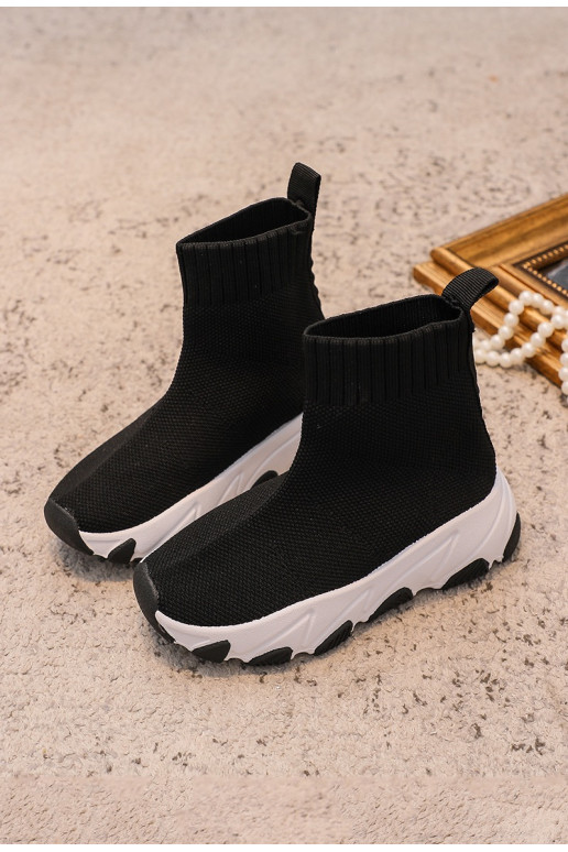 Children's Black-White Sneaker Socks Zaelin