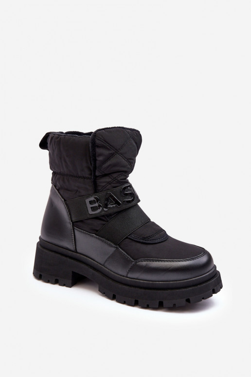 Women's Zip-Up Snow Boots Insulated Black Zeva