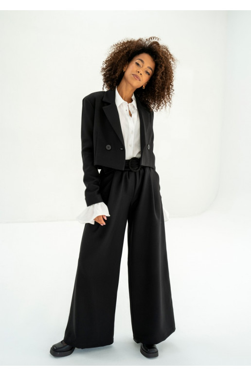 Shani - Wide black trousers