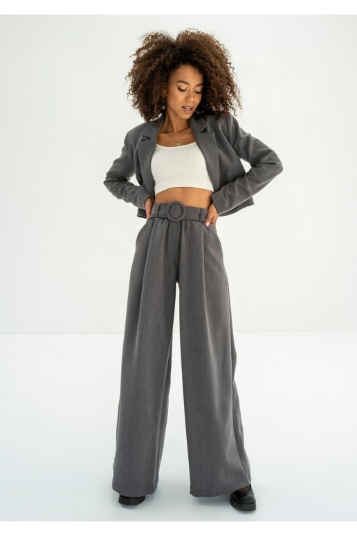 Shani - Wide grey trousers