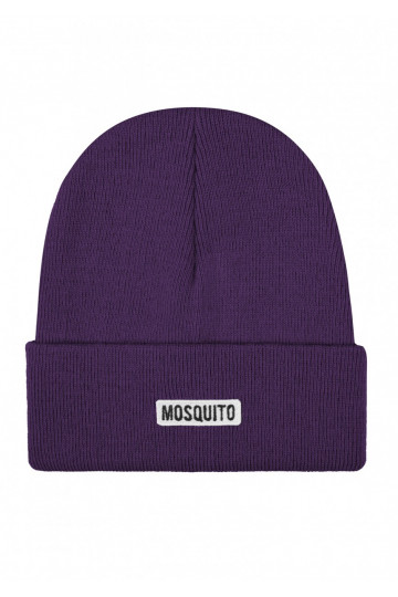 Buff - Purple knitted beanie