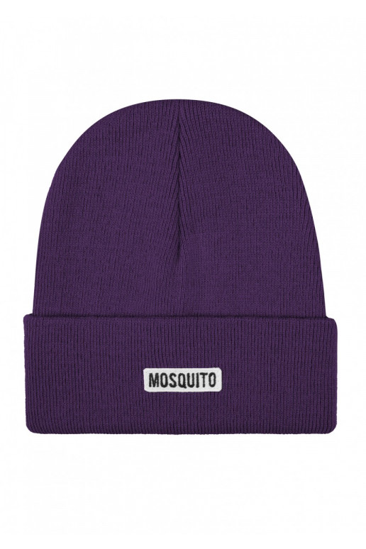 Buff - Purple knitted beanie