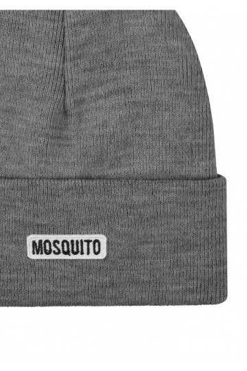 Graphite melange knitted beanie 2