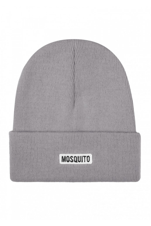 Melange grey knitted beanie