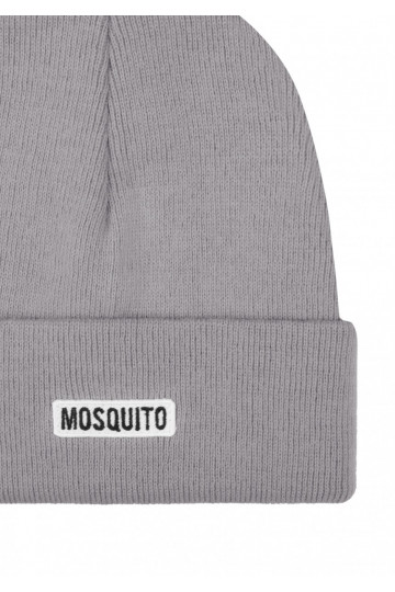 Melange grey knitted beanie 2