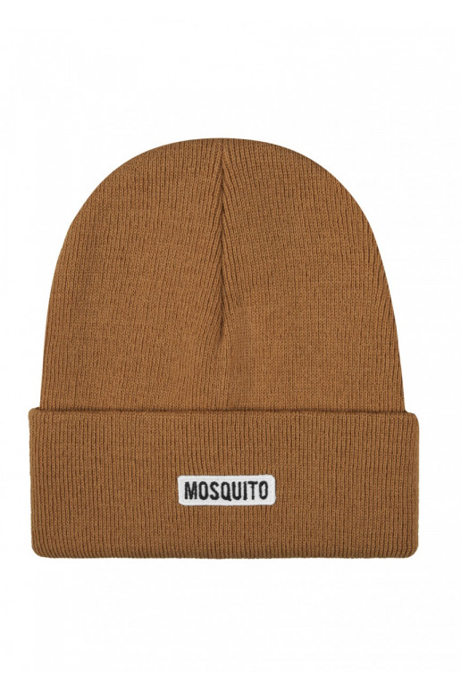 Caramel brown knitted beanie