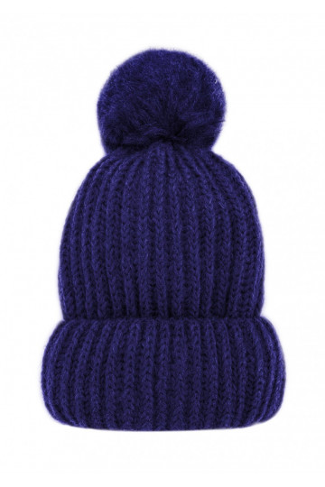 Cobalt blue winter hat