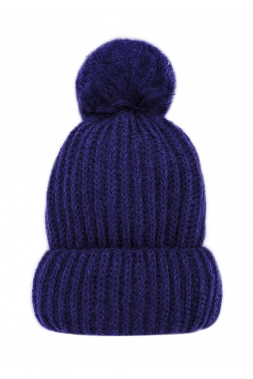 Cobalt blue winter hat