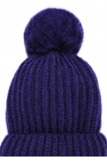 Cobalt blue winter hat 2