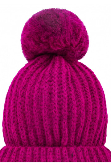 Fuxia pink winter hat 2