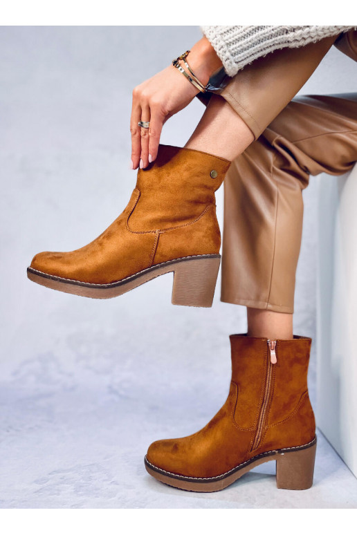Boots with a rubber heel LINZI CAMEL
