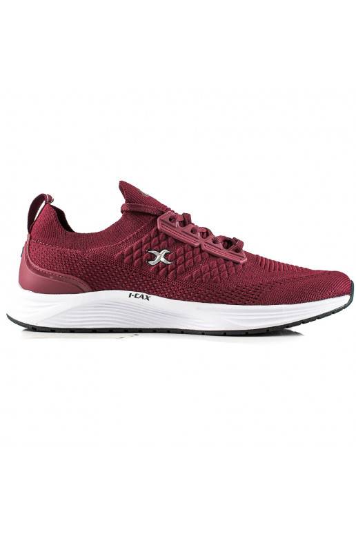 I-CAX burgundy color męskie sneakers