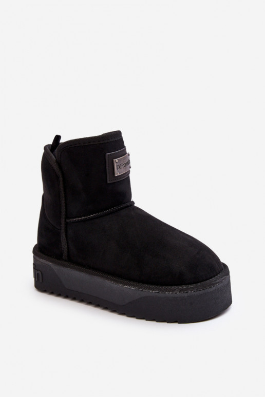 Vegan Waterproof Snow Boots On Platform DFranklin DFSH371004 Black