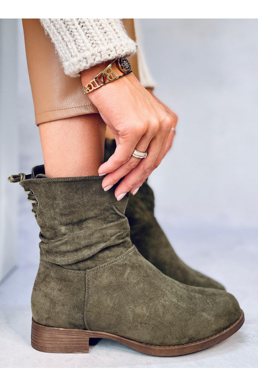 Boots of suede  THEDA GREEN