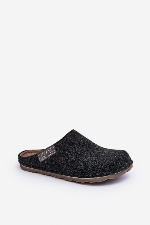 Men's Home Shoes Slippers Inblu CR000015 Dark Gray