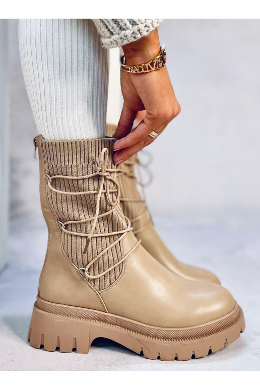 Boots with a sock-type sole WILLET khaki colors
