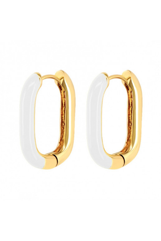 gold color-plated stainless steel earrings KST3004B
