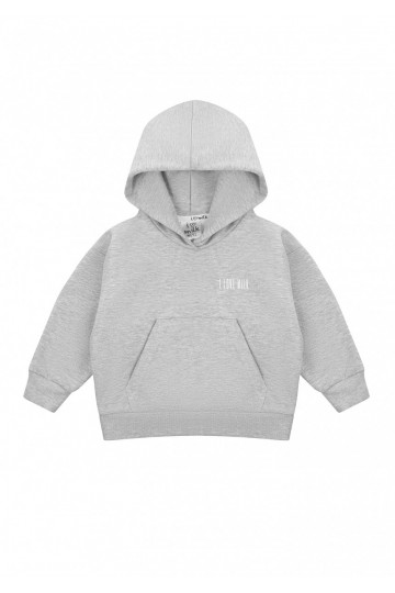 Pure - Grey melange kids hoodie