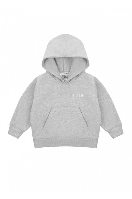 Pure - Grey melange kids hoodie
