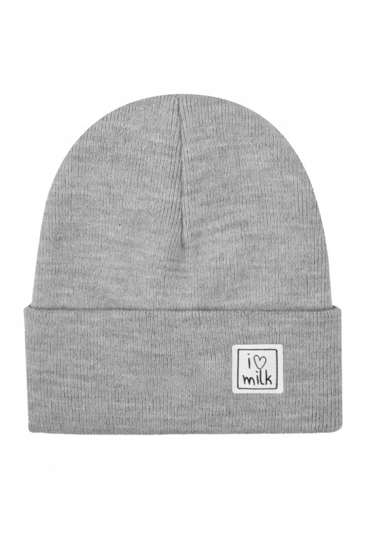 Winter grey melange kids beanie