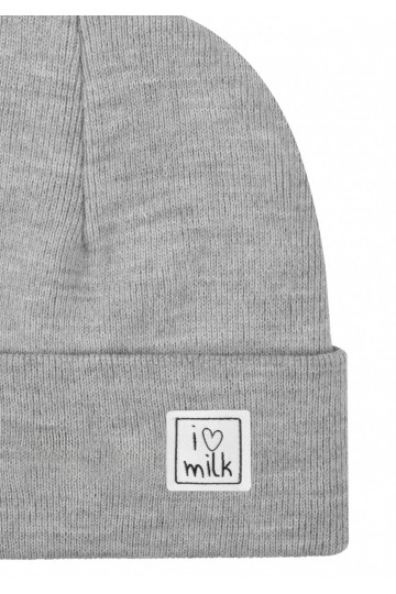 Winter grey melange kids beanie 2