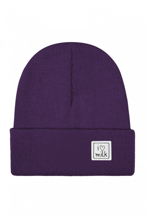 Winter purple kids beanie