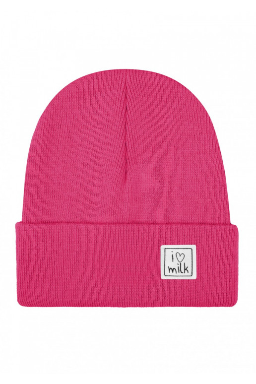 Winter magenta pink kids beanie