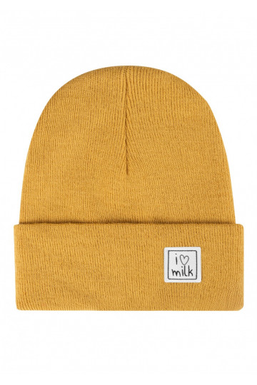 Winter yellow kids beanie 2