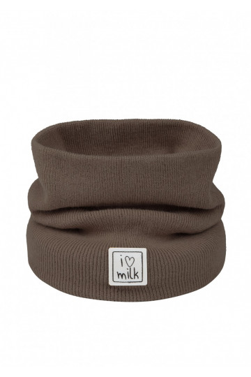 Kids brown knitted snood